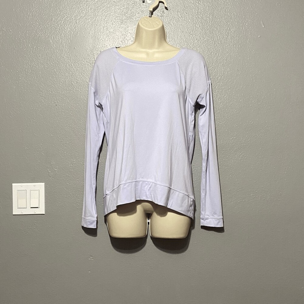 CALIA By Carrier Underwood Women's Purple Mesh Long Sleeve Top Size Medium
